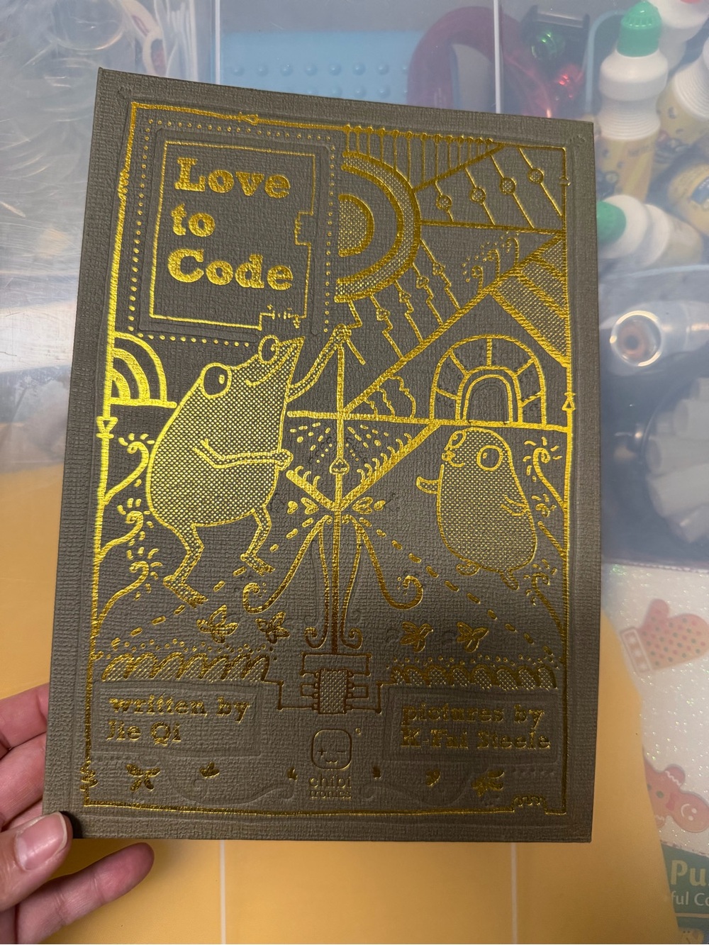 Love to Code Gold Foil Learning Notebook